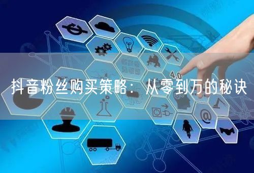 抖音粉丝购买策略：从零到万的秘诀