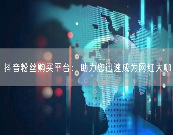 抖音粉丝购买平台：助力您迅速成为网红大咖