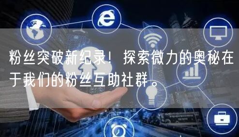 粉丝突破新纪录！探索微力的奥秘在于我们的粉丝互助社群。